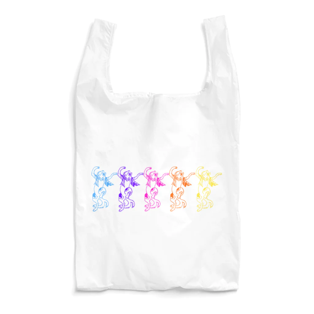 ミュージアムショップトーキョー/museum shop TOKYOの歌川国芳　踊る猫又　ネオンカラー版 Reusable Bag