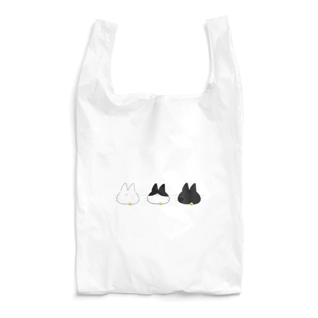 もぐさんのおみせのしろ・はちわれ・くろ Reusable Bag