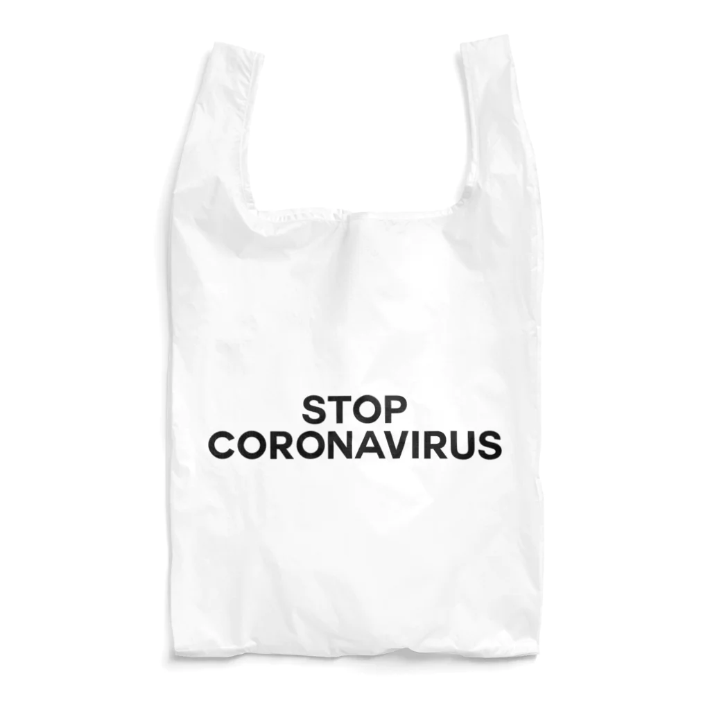 TOKYO LOGOSHOP 東京ロゴショップのSTOP CORONAVIRUS-ストップ コロナウイルス- Reusable Bag