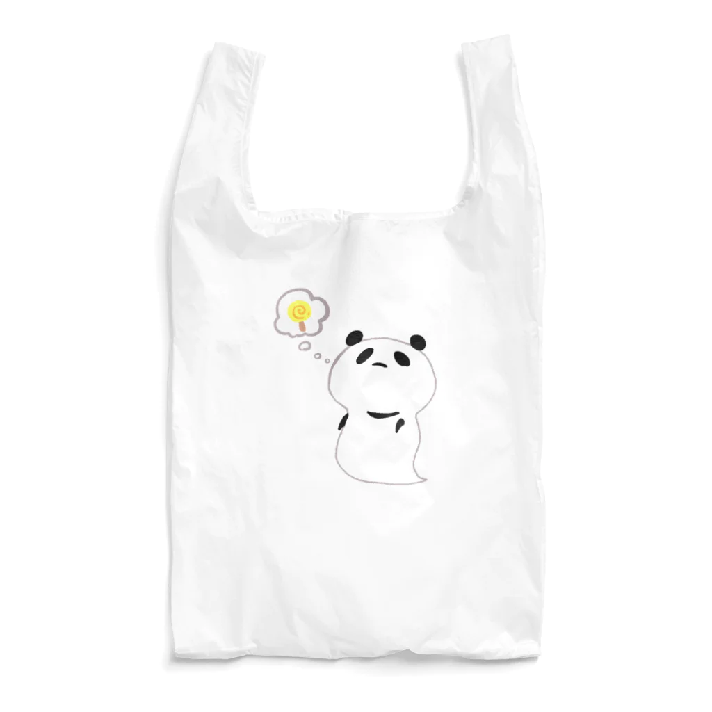 8くまさん。のおみせ。のオバケなぱんださん Reusable Bag