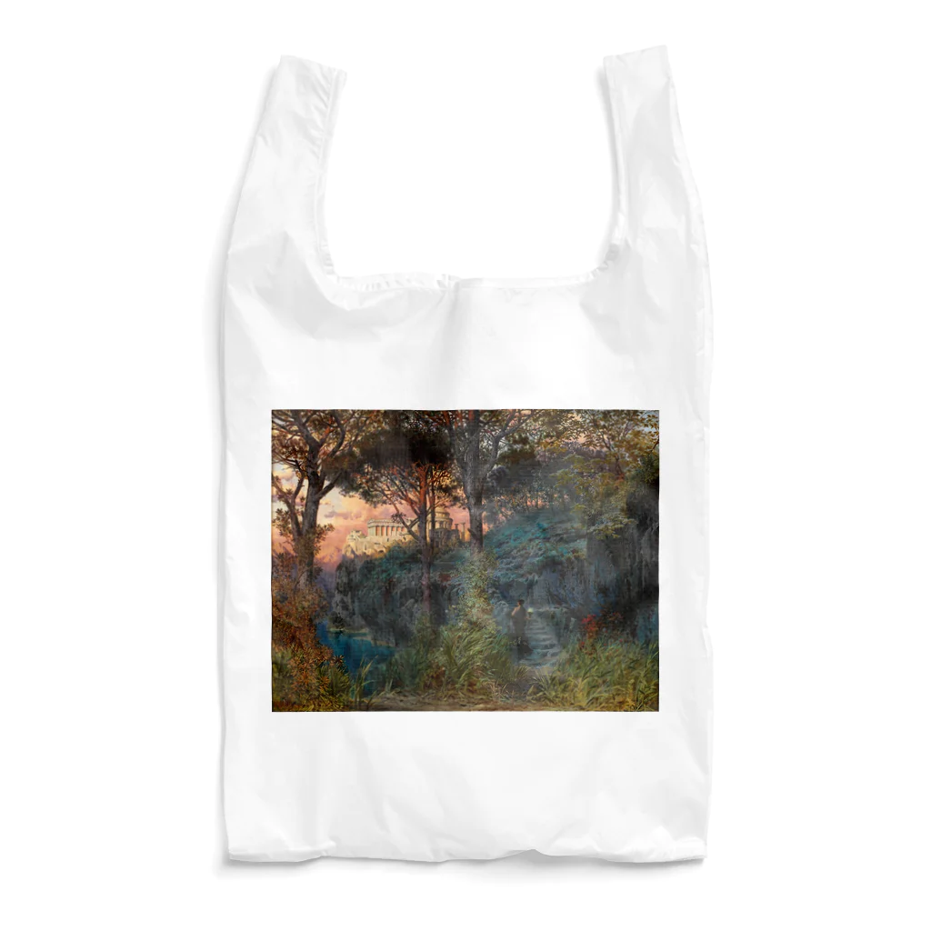 世界の絵画アートグッズのフェルディナント・ナブ 《山岳湖畔の宮殿》 Reusable Bag