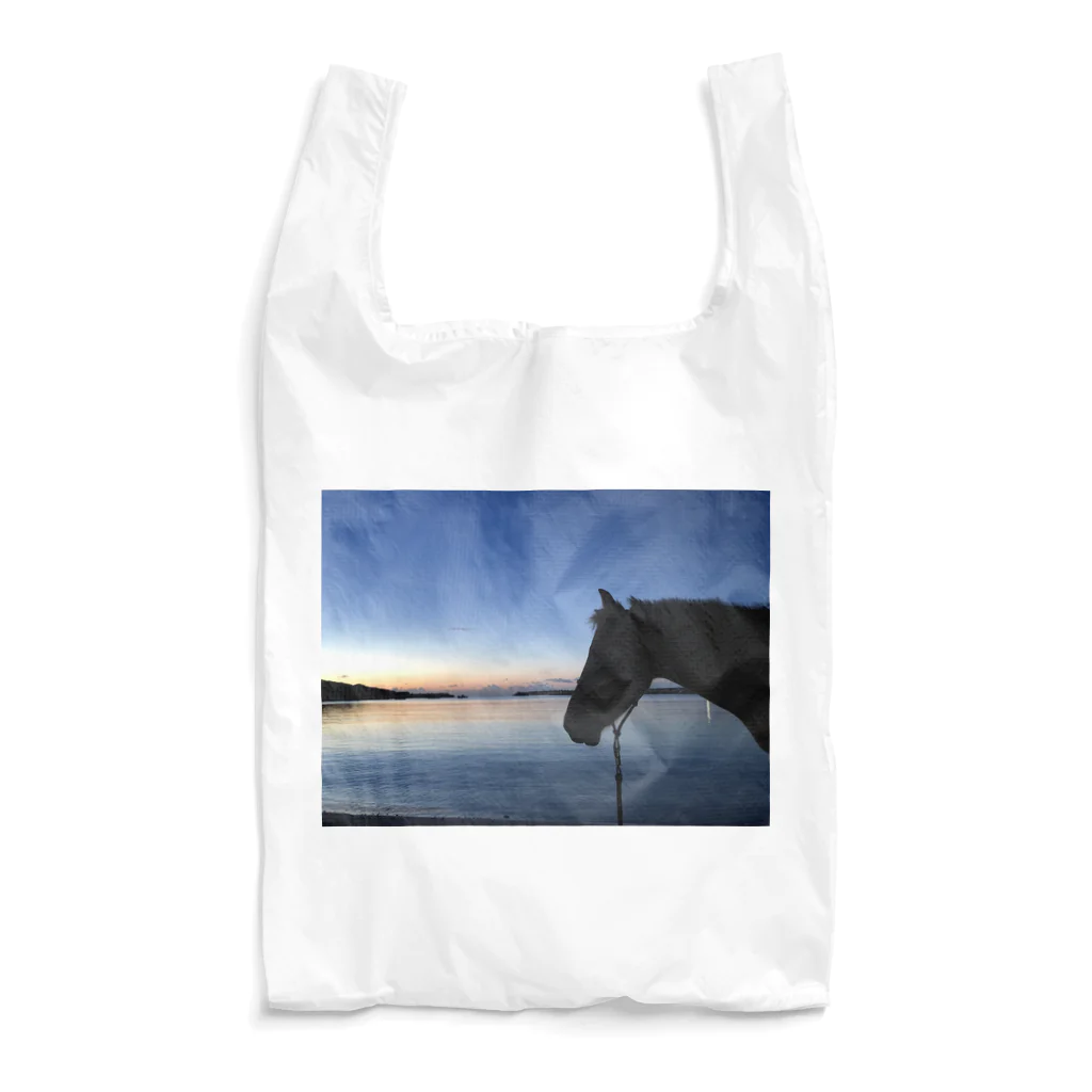 んま小屋 Zumiの夕暮れの馬 Reusable Bag