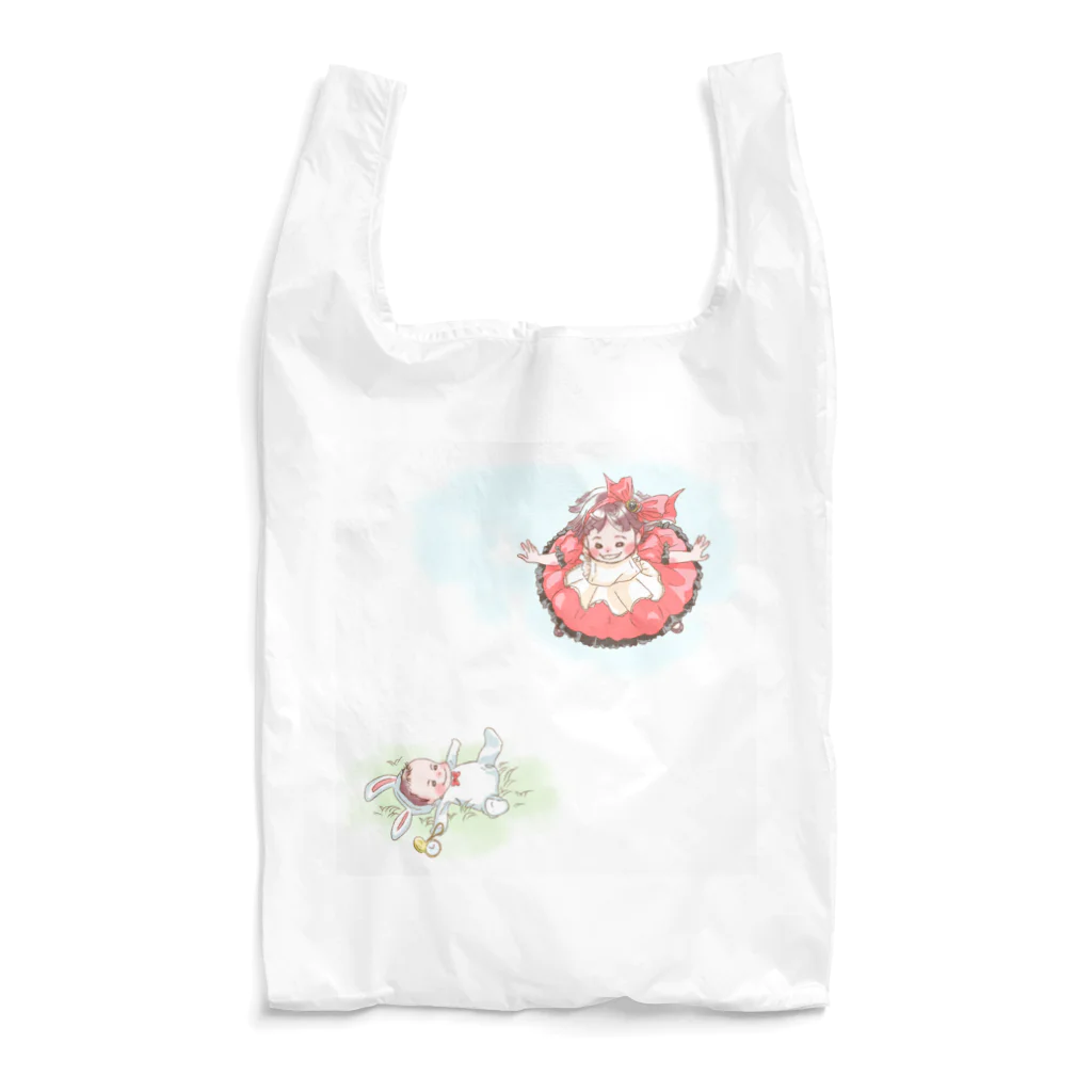 山口商店のアリスなおねぇちゃんとうさぎの弟君 Reusable Bag