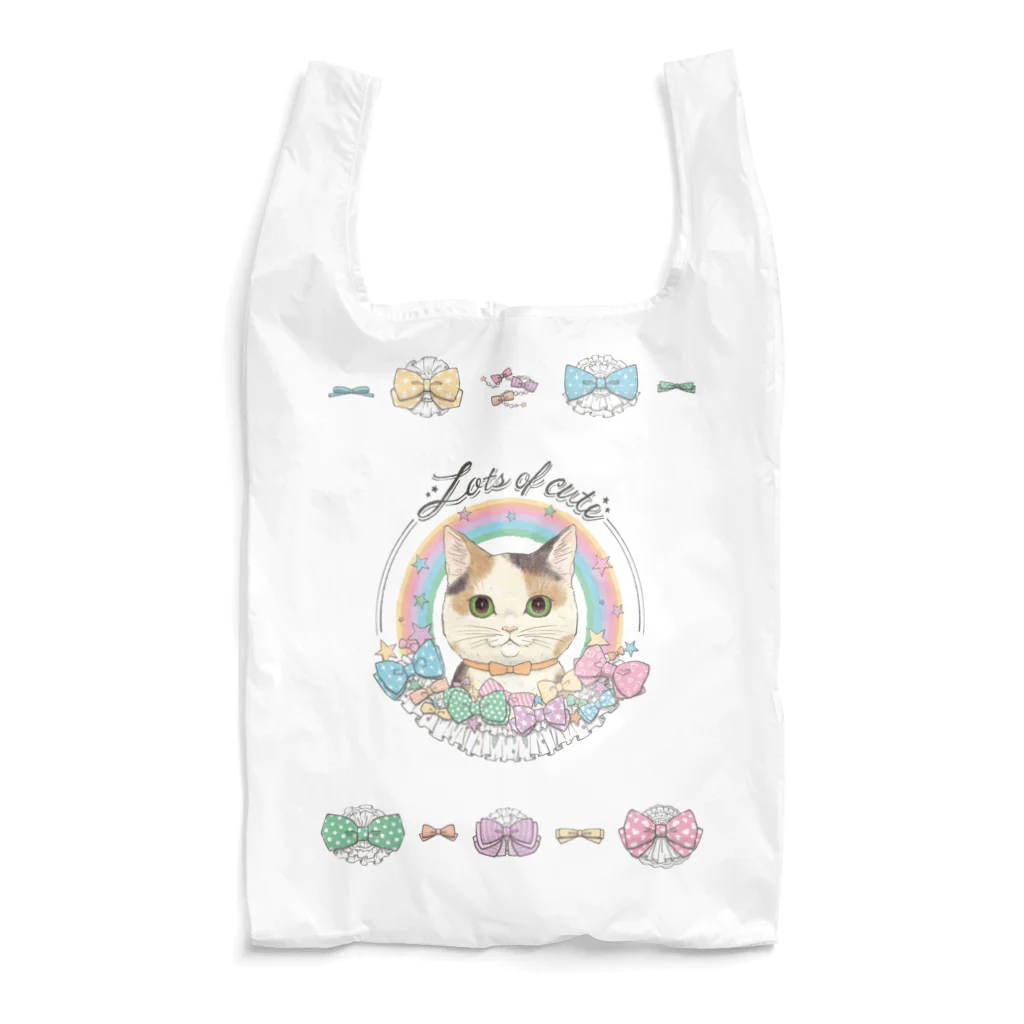 kima-maniのLots of cute 〜フリルとリボンと三毛猫と〜  Reusable Bag