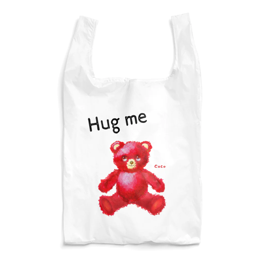 cocoartの雑貨屋さんの【Hug me】（赤くま） Reusable Bag