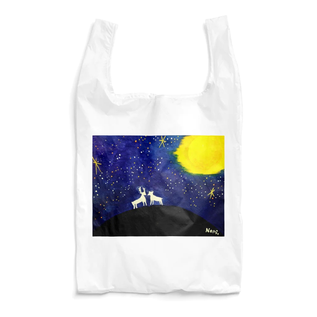 norinori819の鹿と星空 Reusable Bag