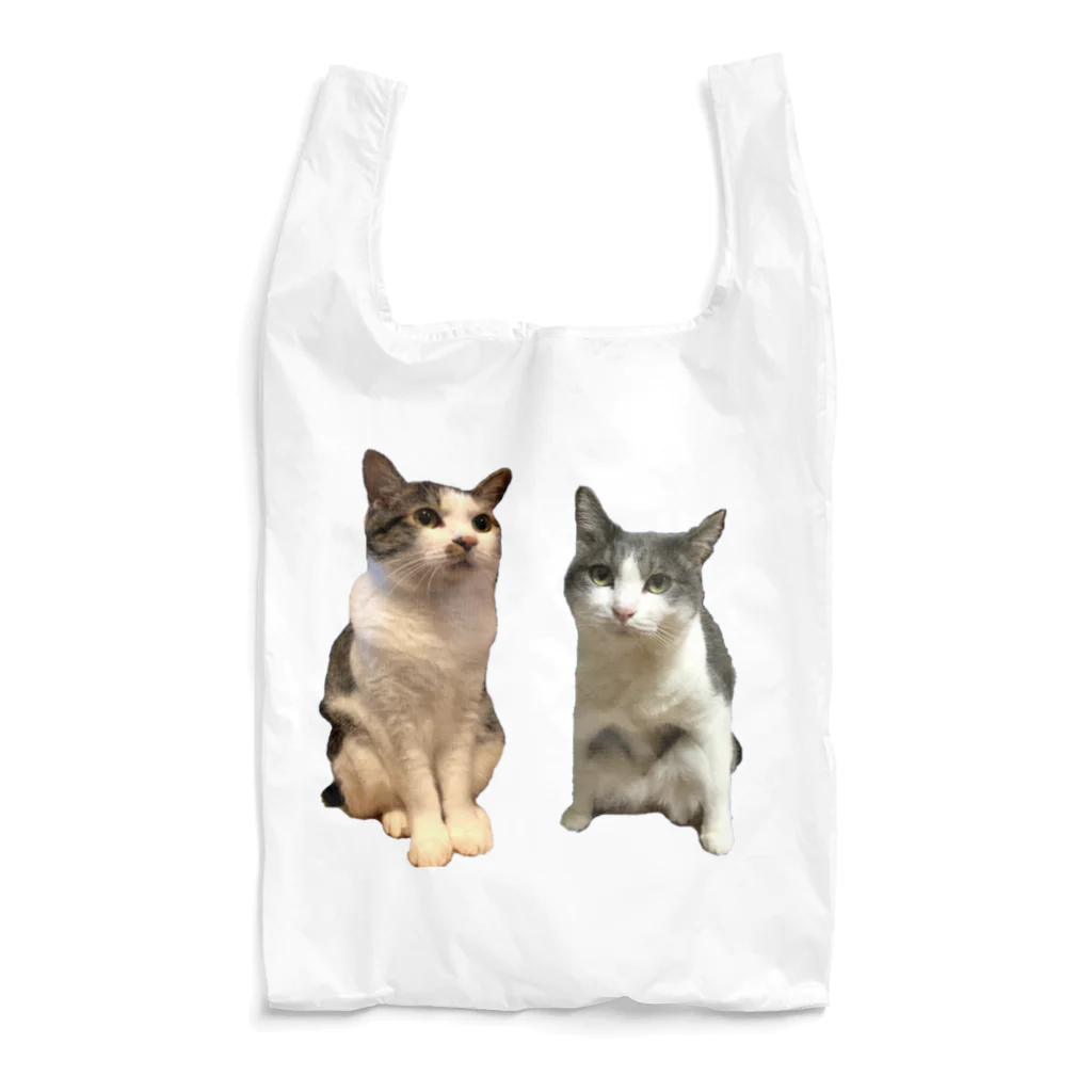空風の2匹の兄妹猫 Reusable Bag
