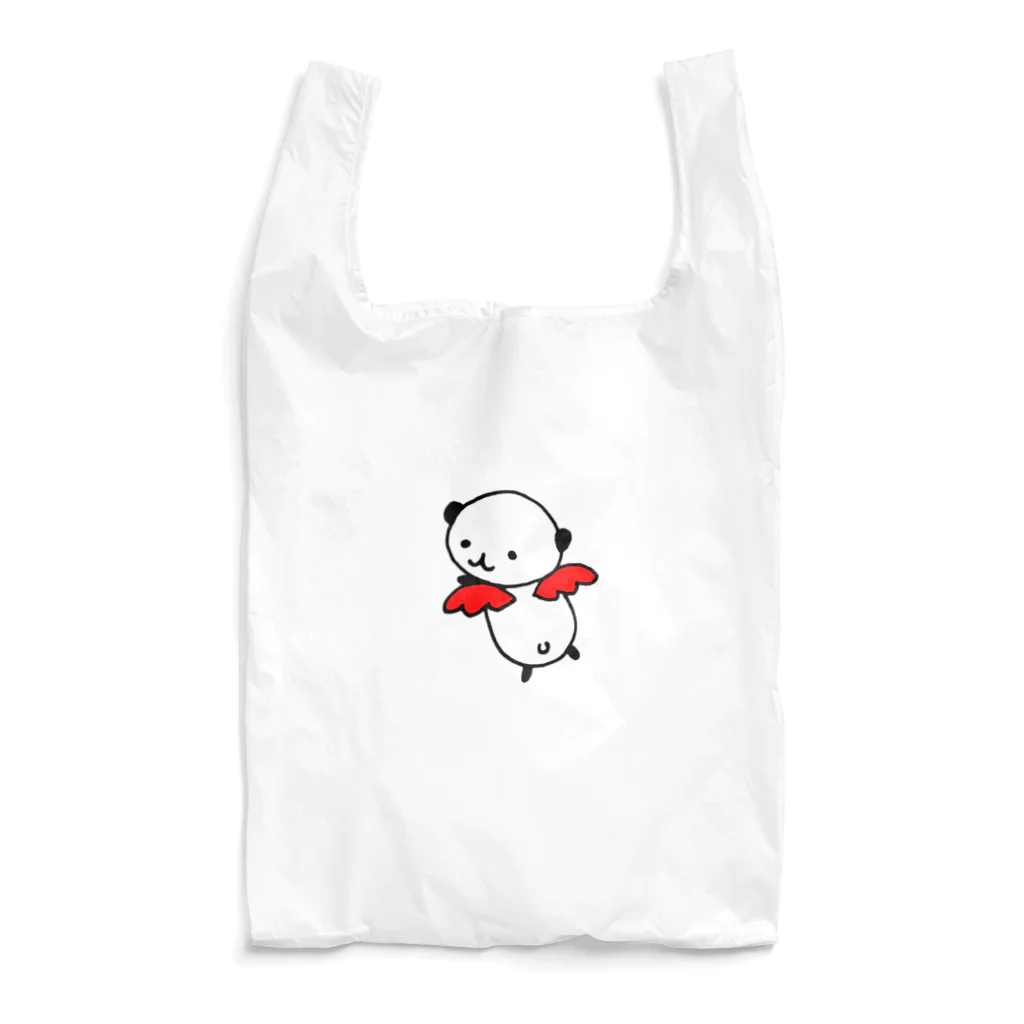 なんの日パンダのつぶやきの悪魔の羽パンダ Reusable Bag