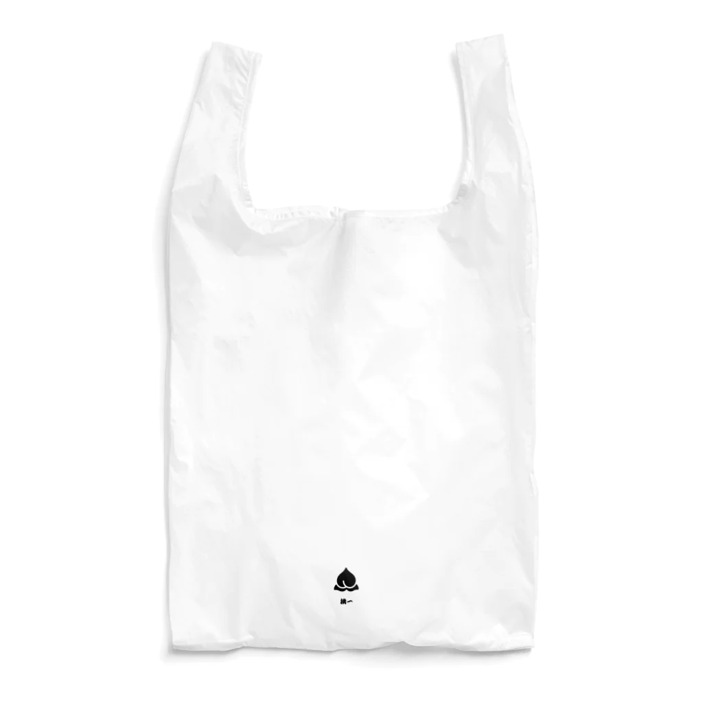 bookslopeの桃一 のみ 黒 Reusable Bag