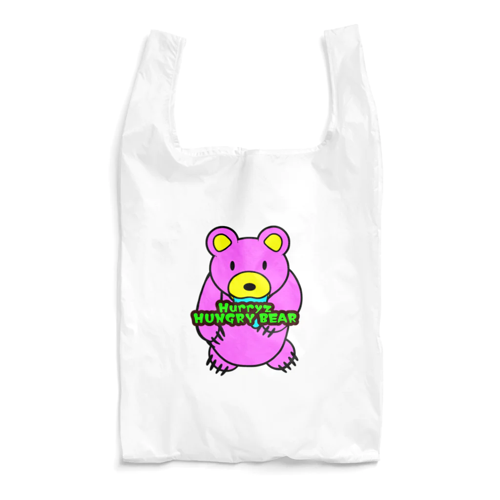 Hurryz HUNGRY BEARのHurryz HUNGRY BEAR ピンク Reusable Bag