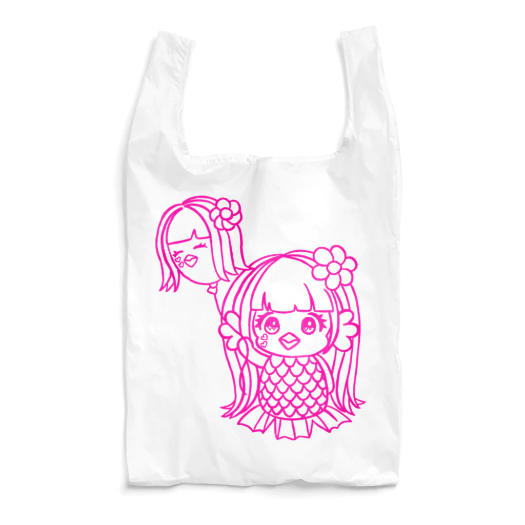 歌うバルーンパフォーマMIHARU✨〜あいことばは『笑顔の魔法』〜😍🎈のミハビエ💖ピンク💖 Reusable Bag