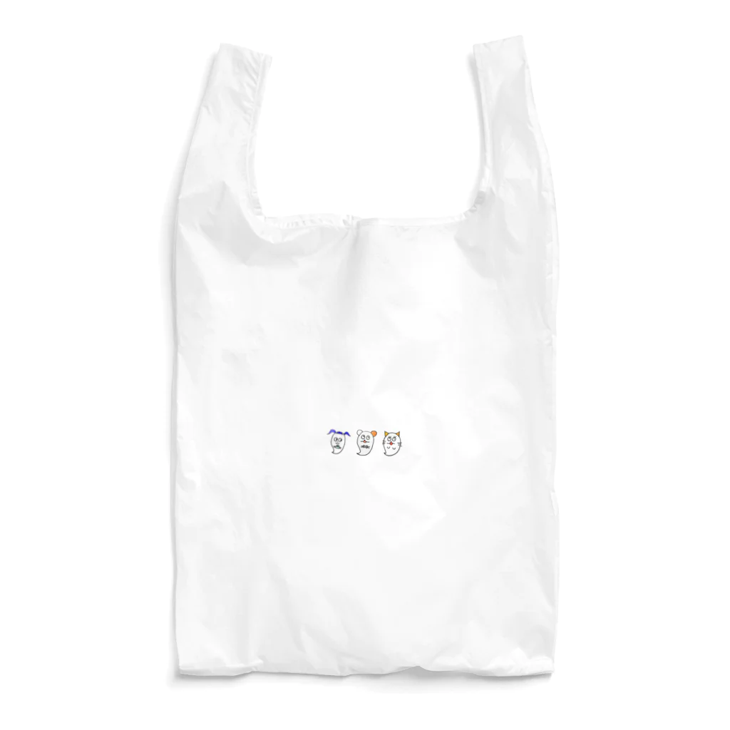 pippi手書きイラストショップのおばけちゃんず#pippi手書きイラスト Reusable Bag