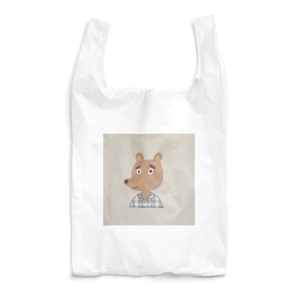 人間になりたい動物たちのくま Reusable Bag