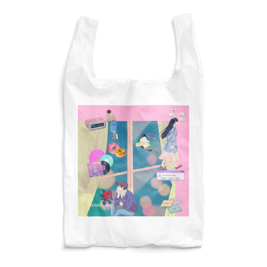 𝙈𝙊𝙈𝙊'𝙨 𝙎𝙝𝙤𝙥の90's anime & momo #03 Reusable Bag