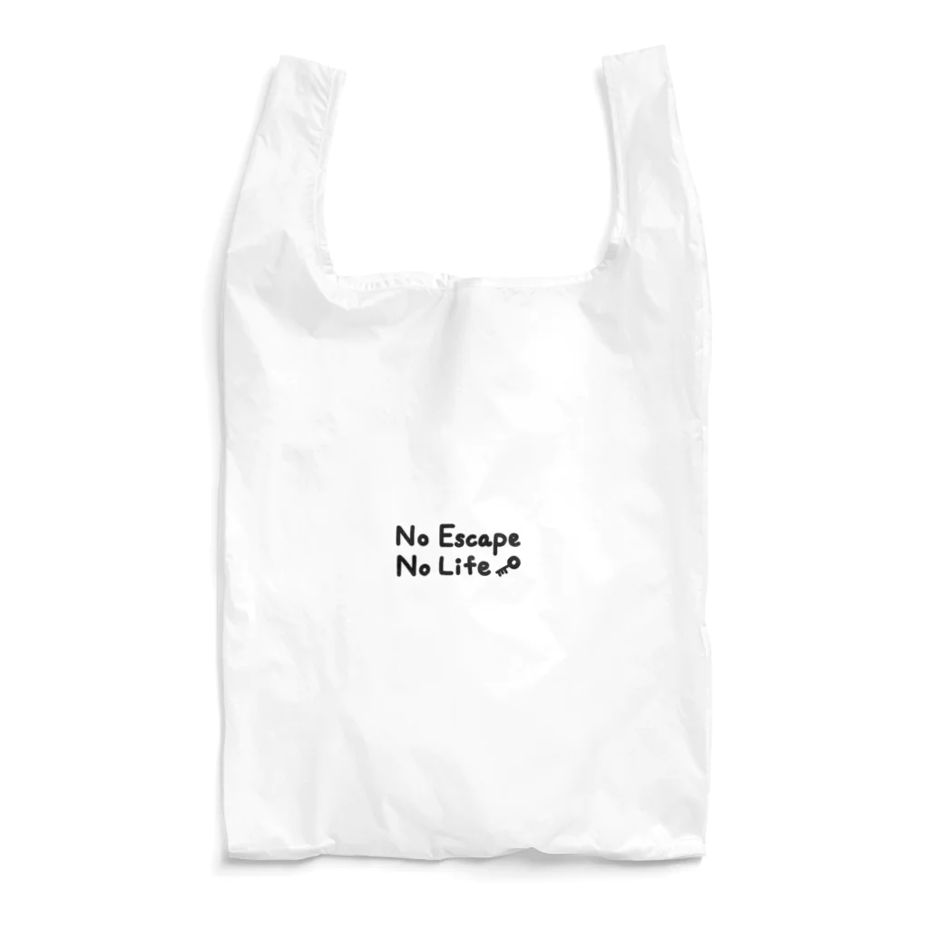 謎はないけど謎解き好きのお店のNO ESCAPE, NO LIFE（手書き風） Reusable Bag