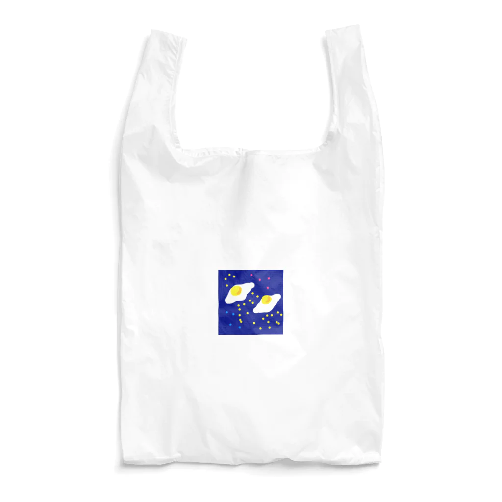 ちぃーかまぷらねっとの空飛ぶ目玉焼きらきら Reusable Bag