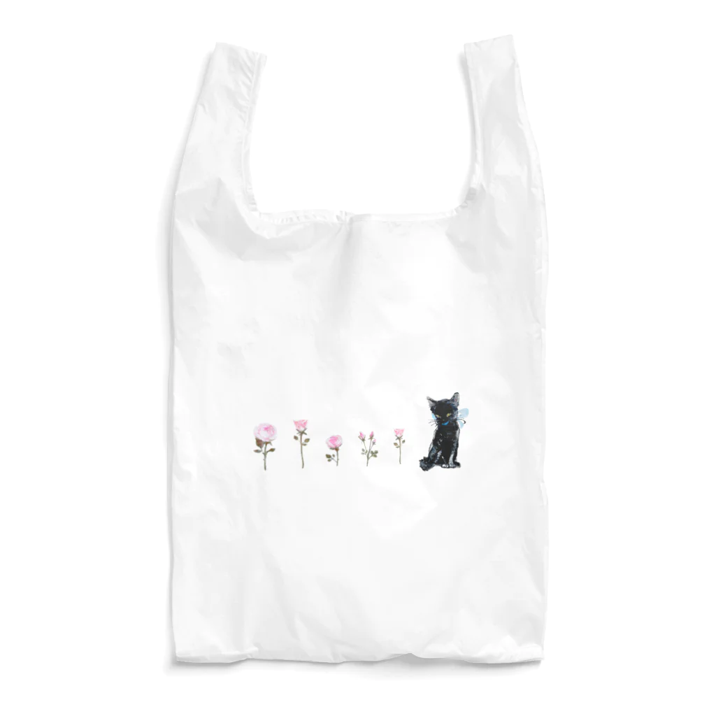 eri@gizelleheartのねこと薔薇 Reusable Bag