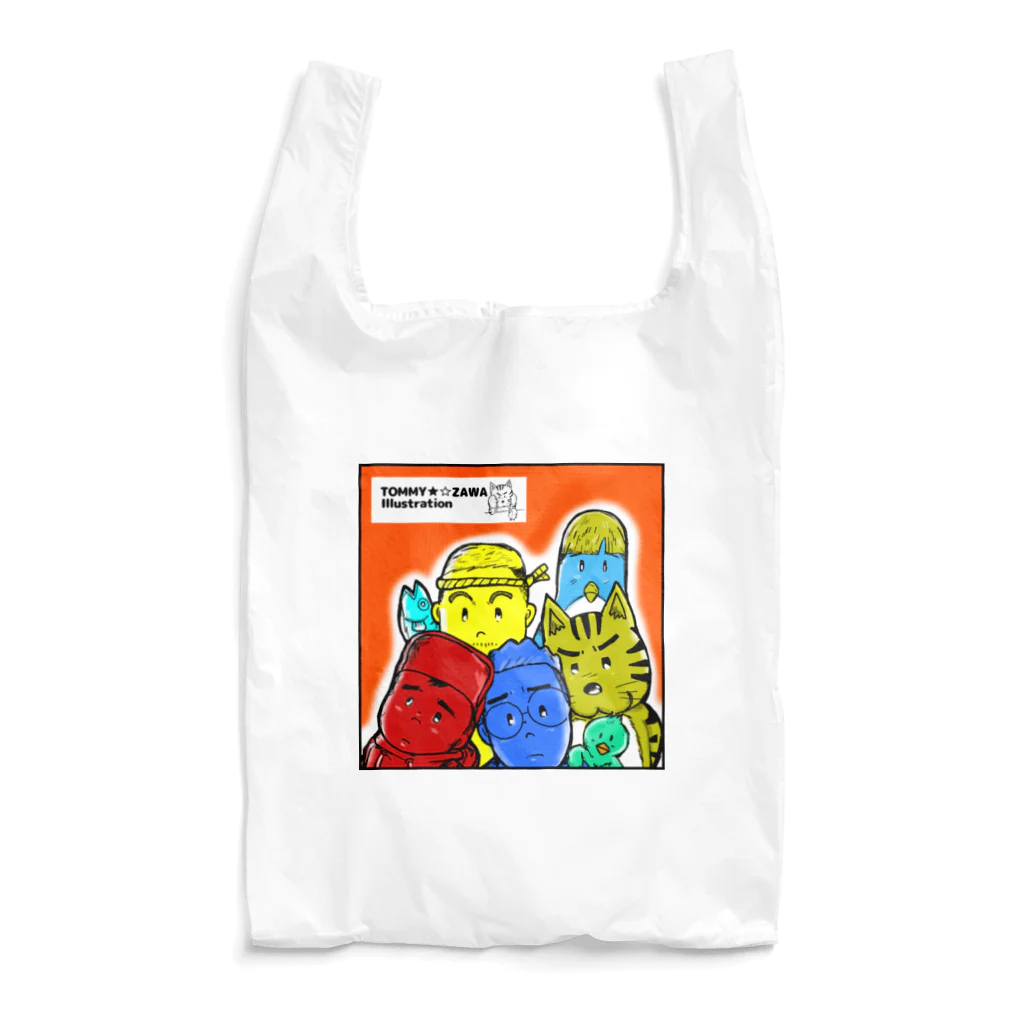 TOMMY★☆ZAWA　ILLUSTRATIONのTOMMY-ZAWA ALL STARS Reusable Bag