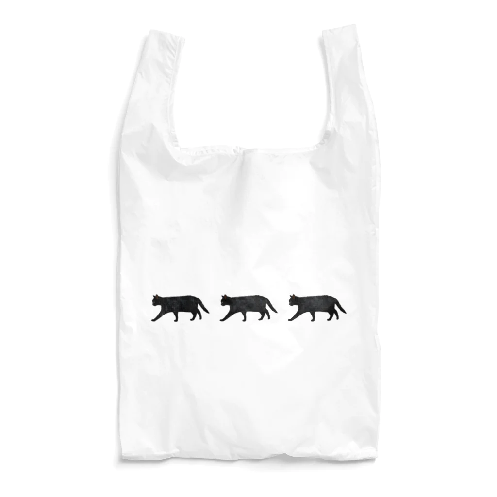 小鳥と映画館の黒猫の行進 Reusable Bag