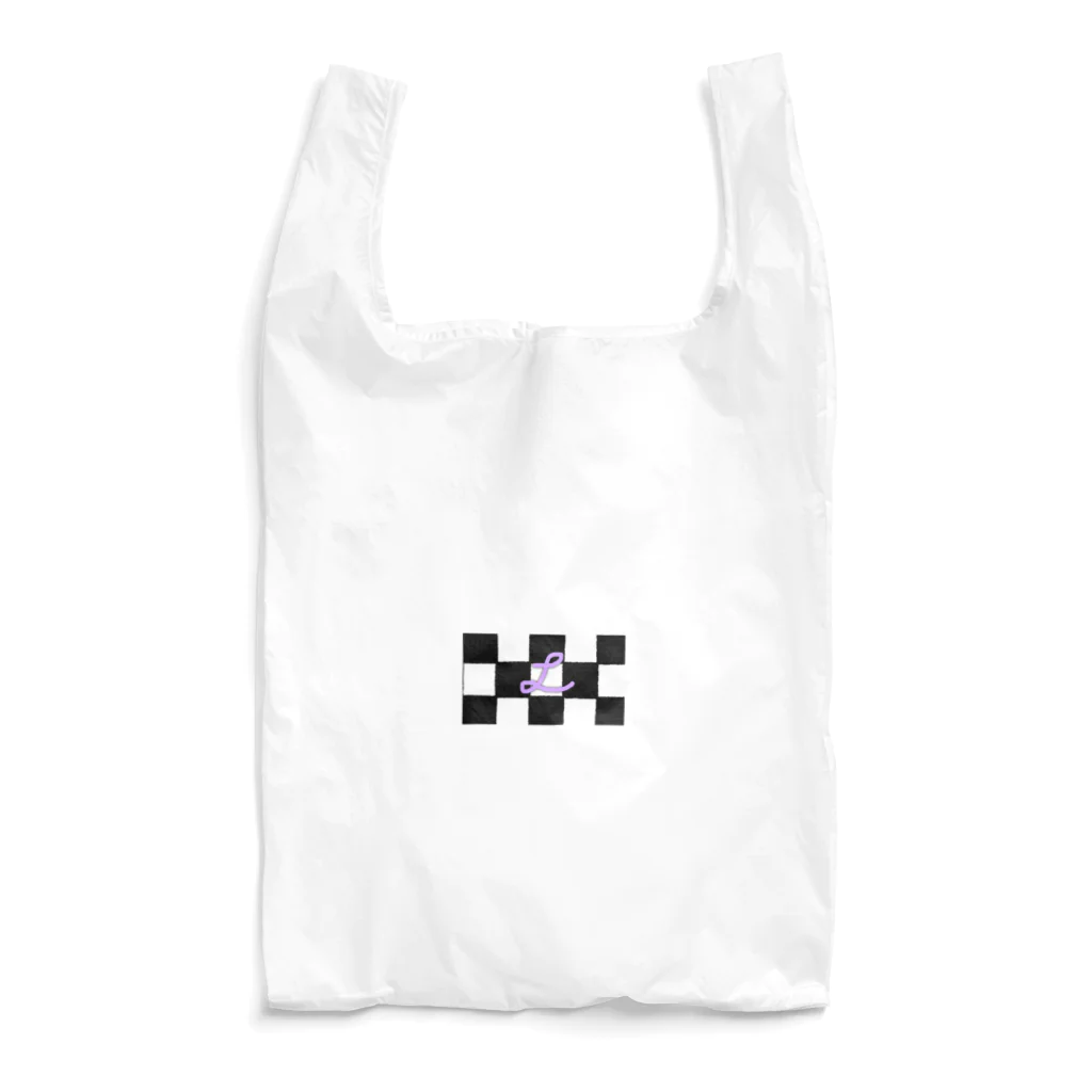 L-moonのチェック〜モノクロ〜 Reusable Bag