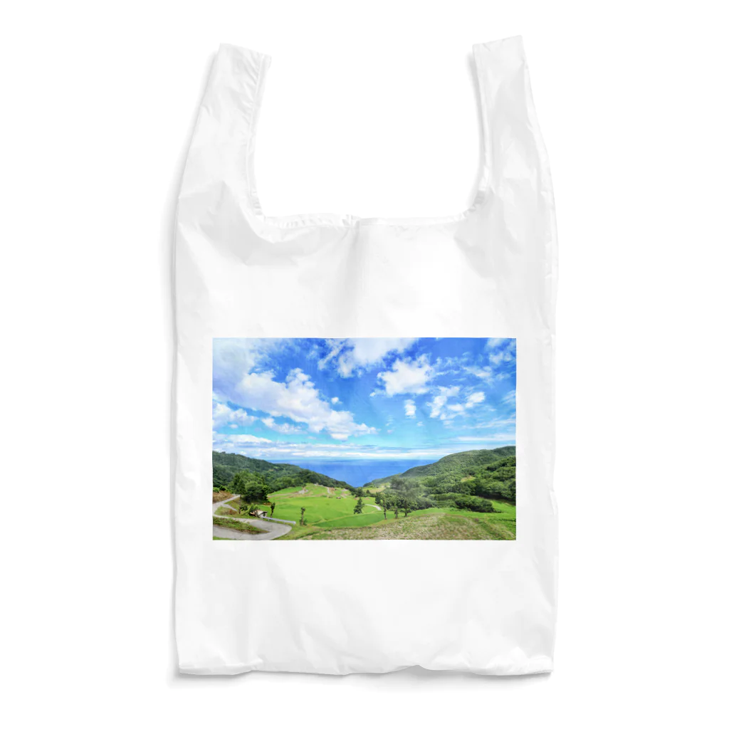 ねこまくらの佐渡島・岩首昇竜棚田 Reusable Bag