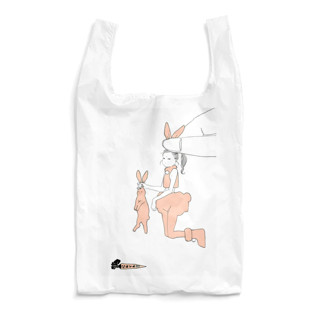 石松チ明 不美人画店のつままれうさちゃん Reusable Bag