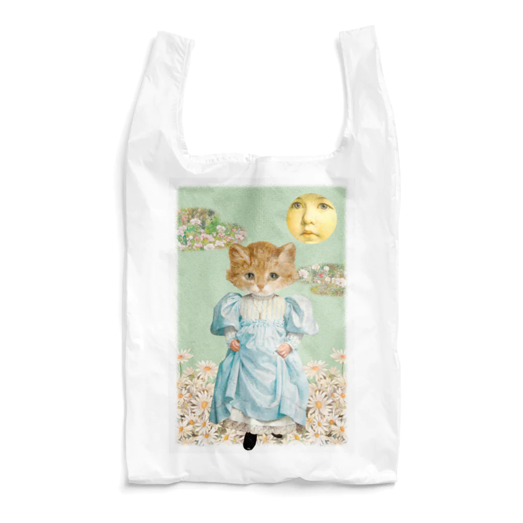 花園の猫と花園 Reusable Bag