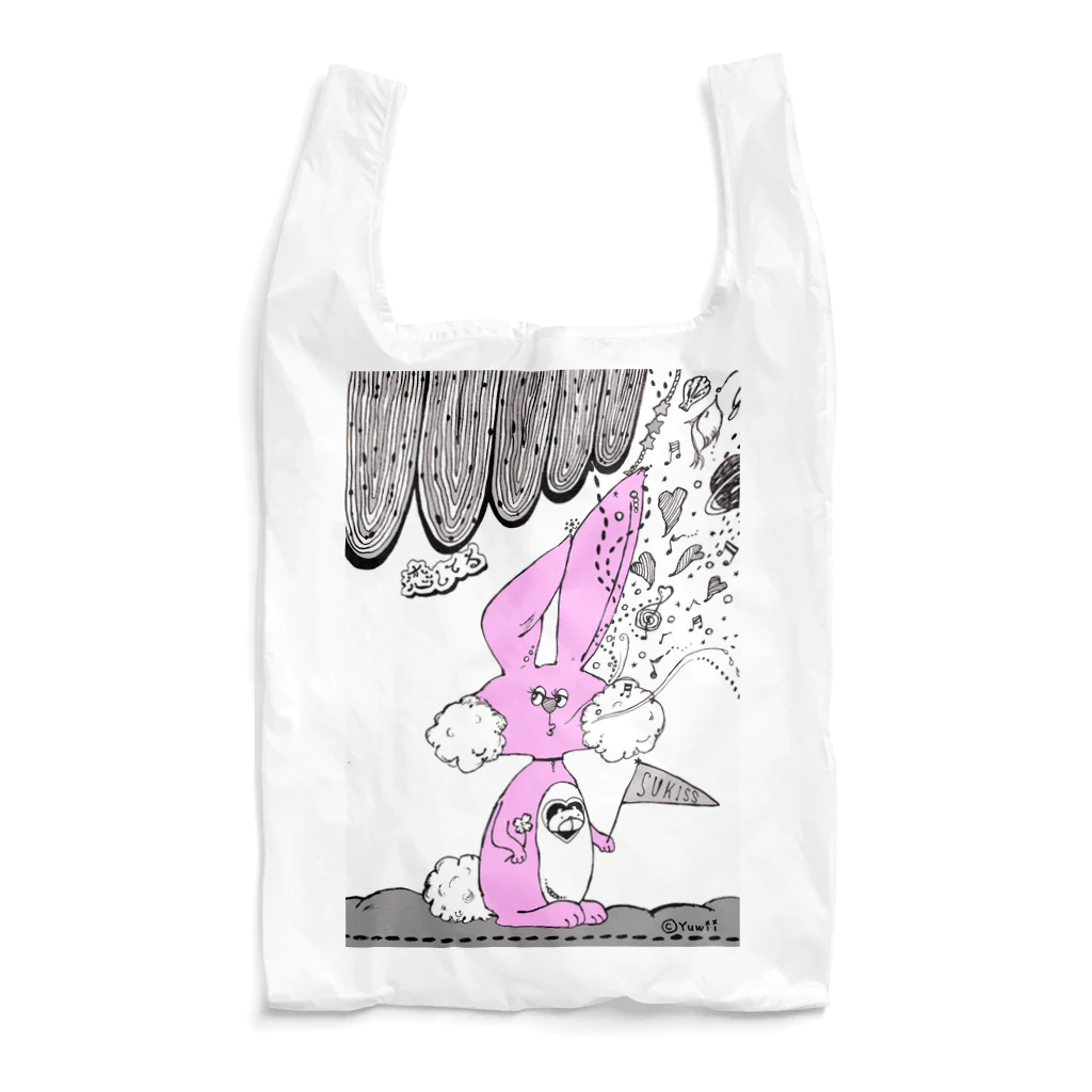 【Yuwiiの店】ゆぅぅぃーのウサ恋★恋してる　イラスト Reusable Bag