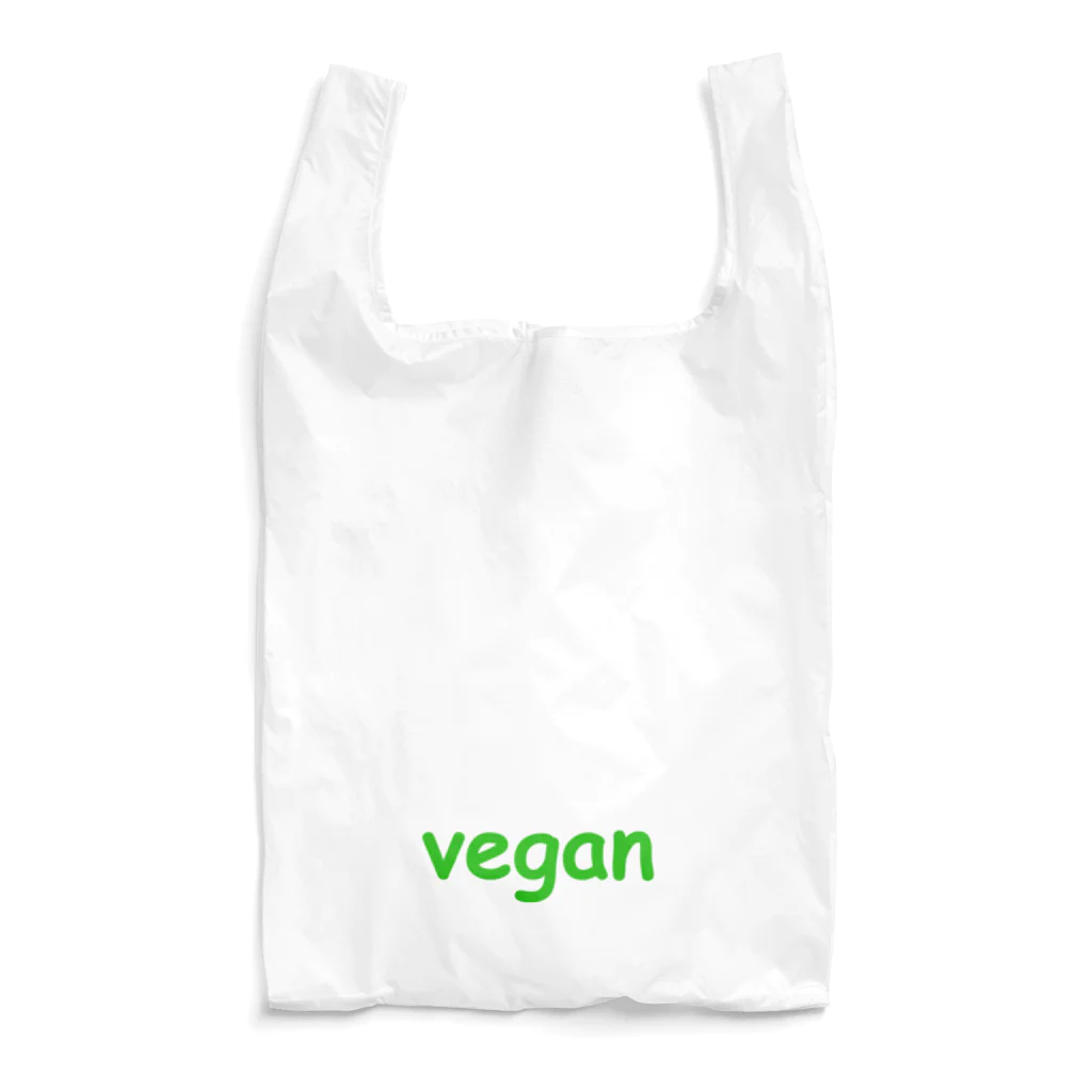 VEGAN SHOP FREEのvegan（緑ロゴ） Reusable Bag