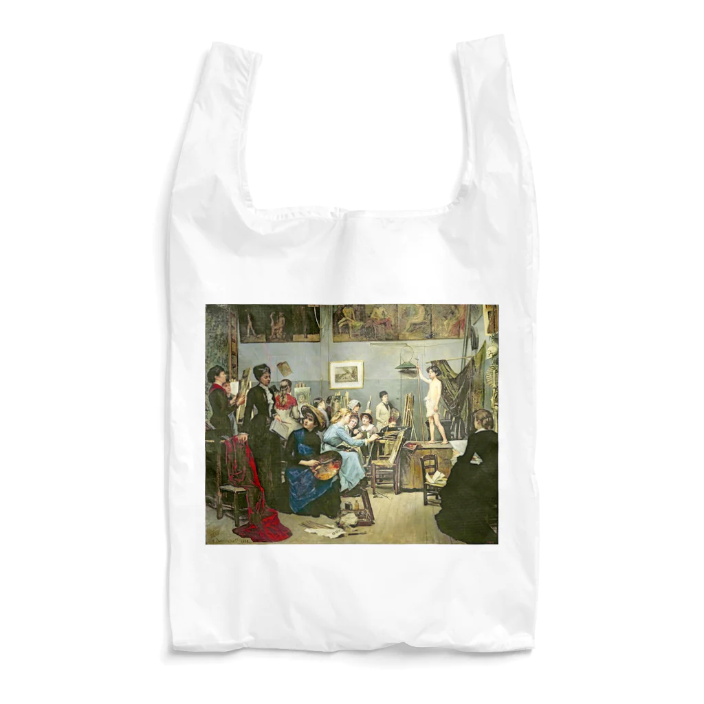 世界の絵画アートグッズのマリ・バシュキルツェフ《アトリエにて》 Reusable Bag