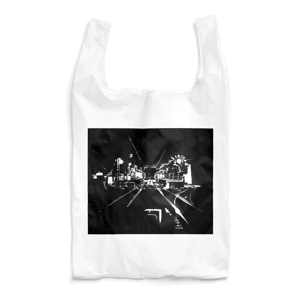 Yaukanの真夜中の線路 Reusable Bag