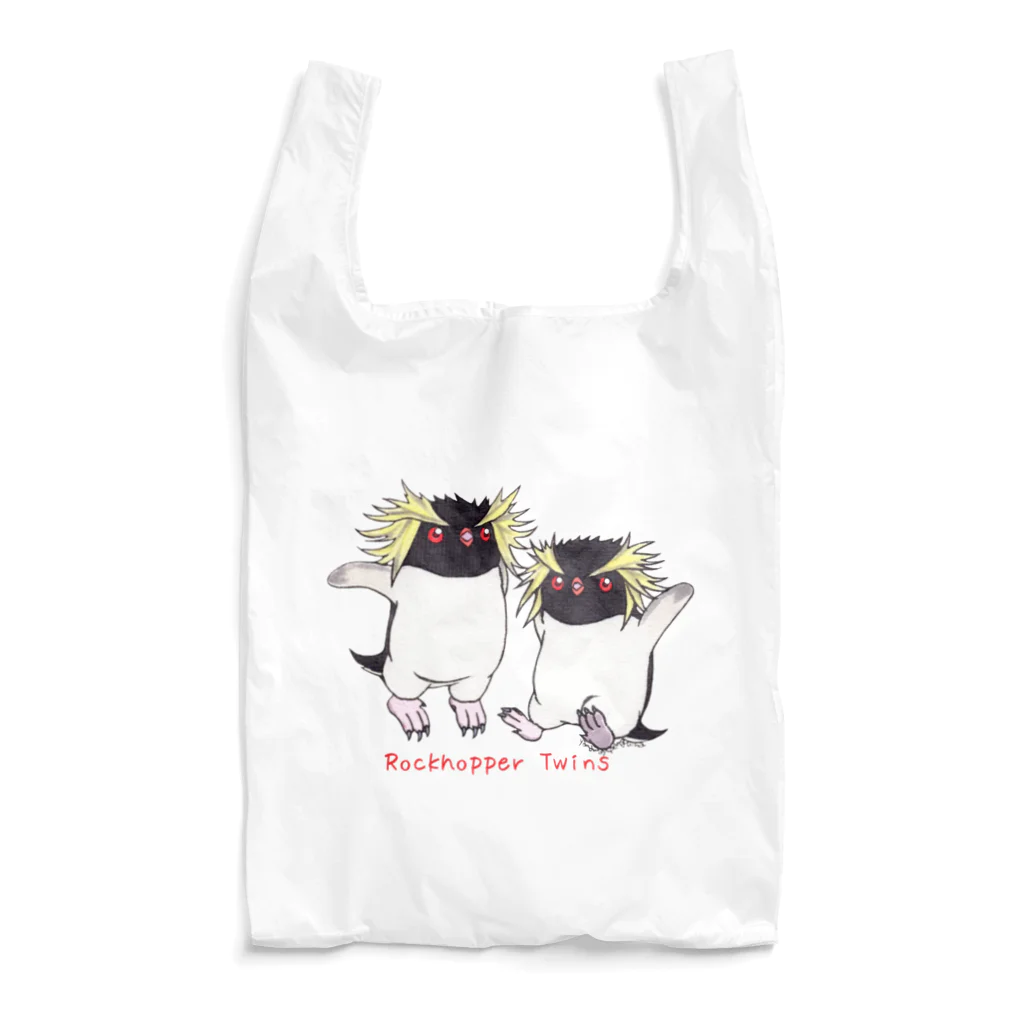 ヤママユ(ヤママユ・ペンギイナ)のふたごのイワトビペンギン(キタ) Reusable Bag