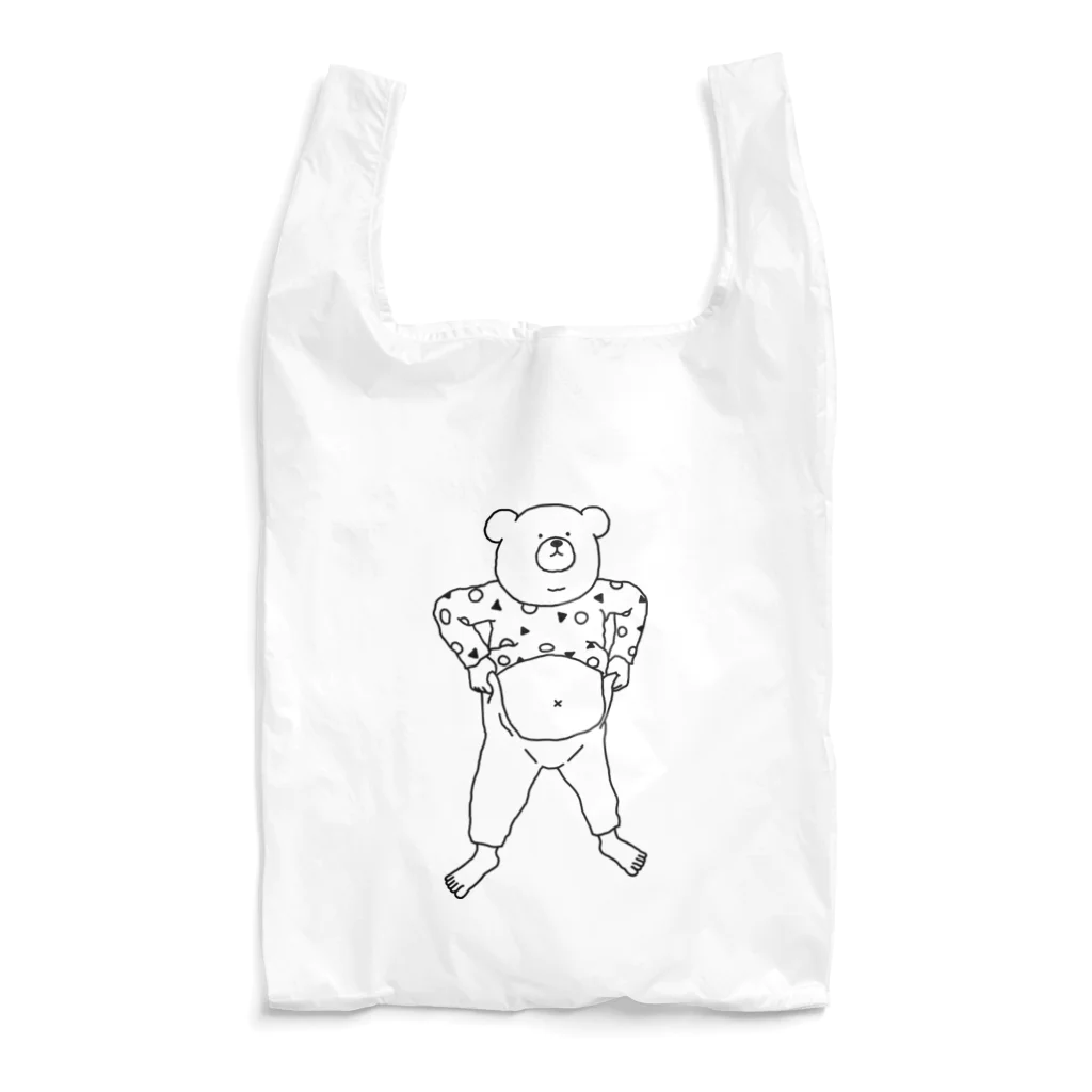 YUICHI design shopのぽっこりクマ Reusable Bag