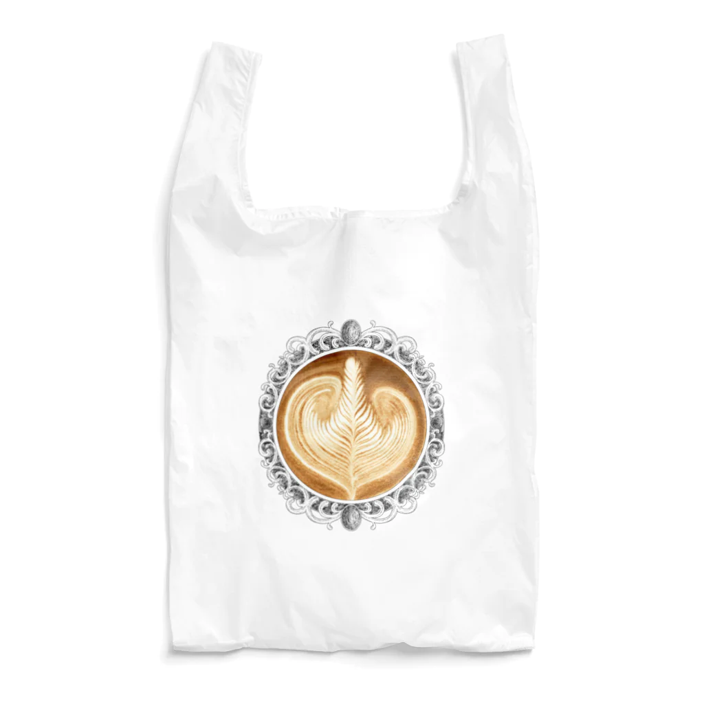 Prism coffee beanの【Lady's sweet coffee】ラテアート エレガンスリーフ Reusable Bag