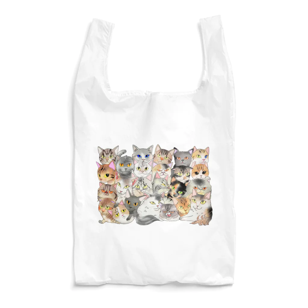 猫カフェにあにゃあグッズショップの猫カフェにあにゃあの愉快な仲間達 Reusable Bag