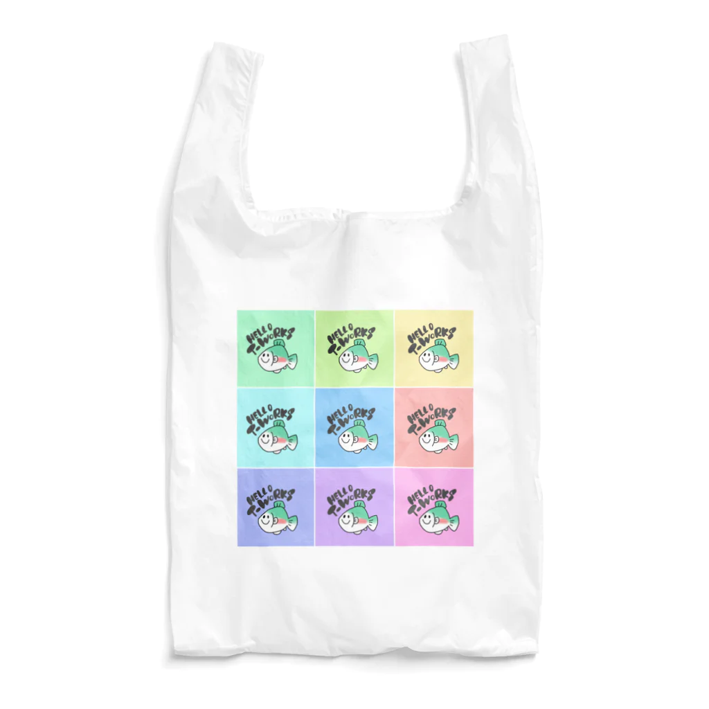 ハローティーワークスのレインボーなトラウト Reusable Bag