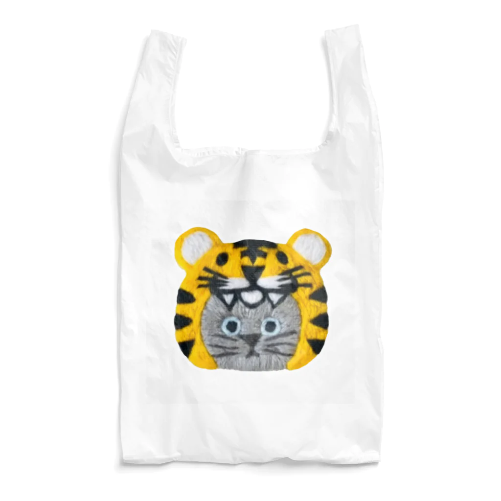 CHOPPIRI.のかぶる猫[虎ver.](ロシアンブルー) Reusable Bag