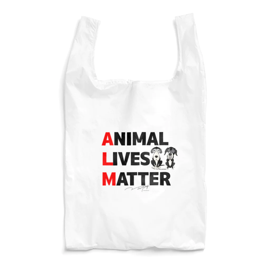 HGA48 動物愛護チャリティーグッズのAnimal Lives Matter "Suu & Cheyenne" Reusable Bag