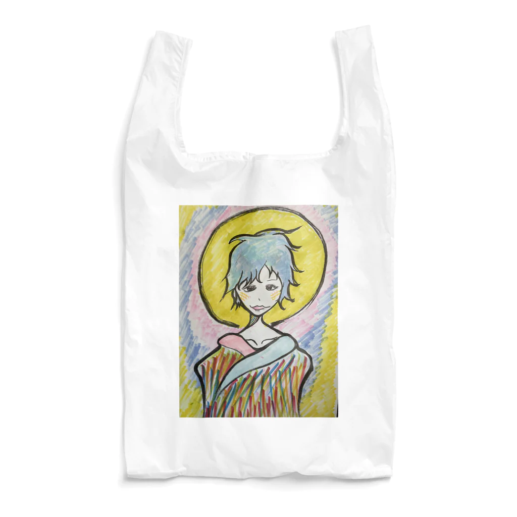 ベーグルの水色の子 Reusable Bag