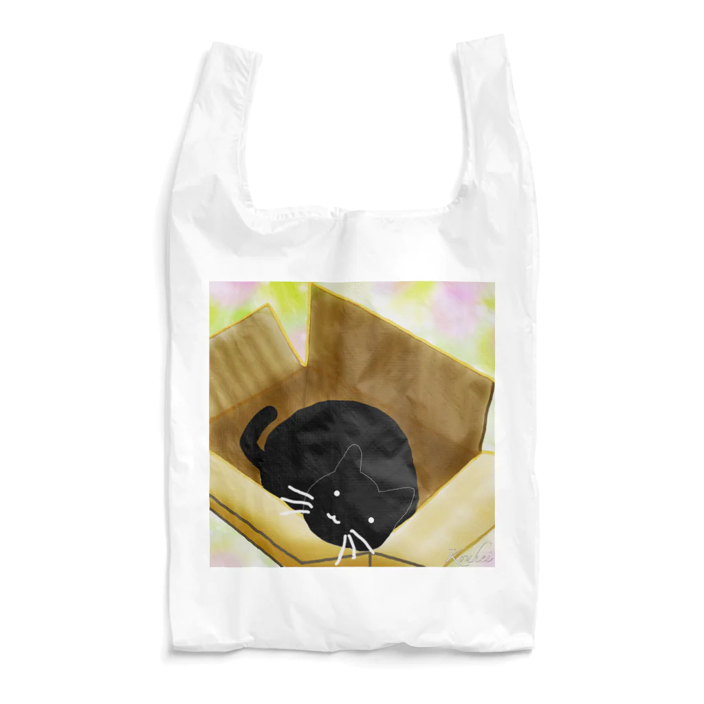 くろねこさんのくろねこさんと段ボール Reusable Bag