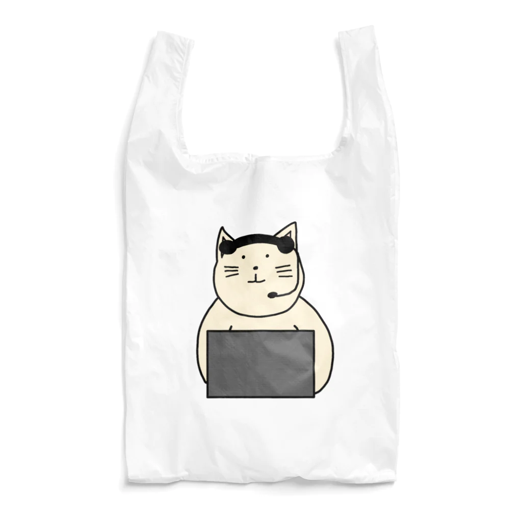 ＋Whimsyのコールセンターねこ Reusable Bag