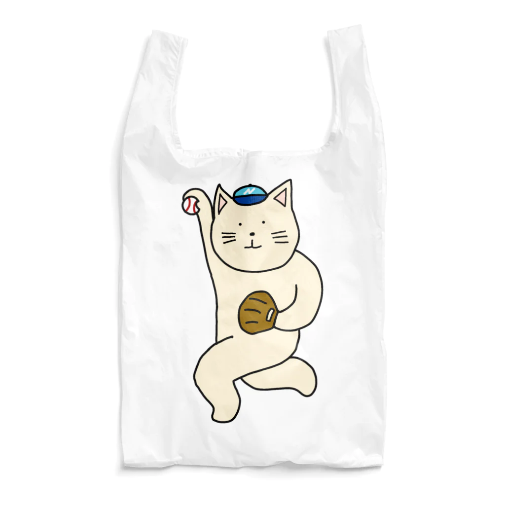 ＋Whimsyの野球ねこ Reusable Bag