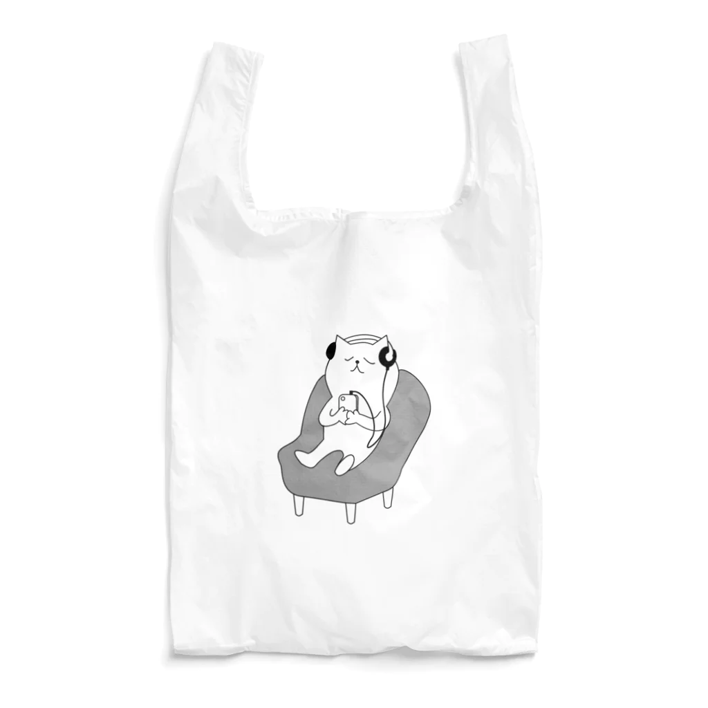 コサリングアキのヘッドフォンねこ Reusable Bag