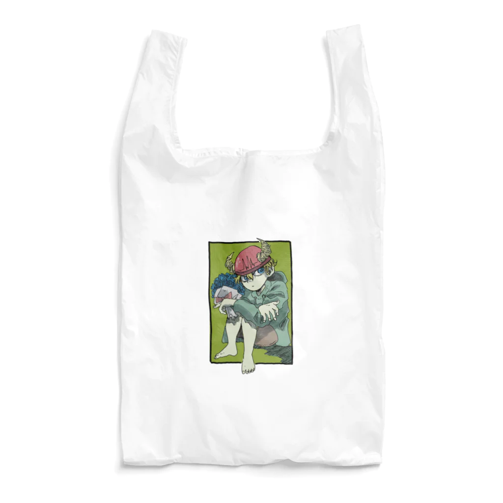 怪獣流通センターの独りぼっち怪獣と花束（奇跡） Reusable Bag