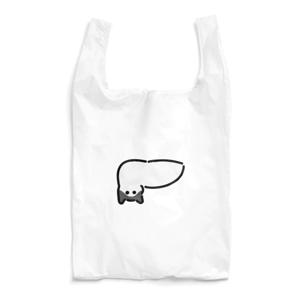 ねこやにわとりやの肝臓ハチワレ猫 Reusable Bag