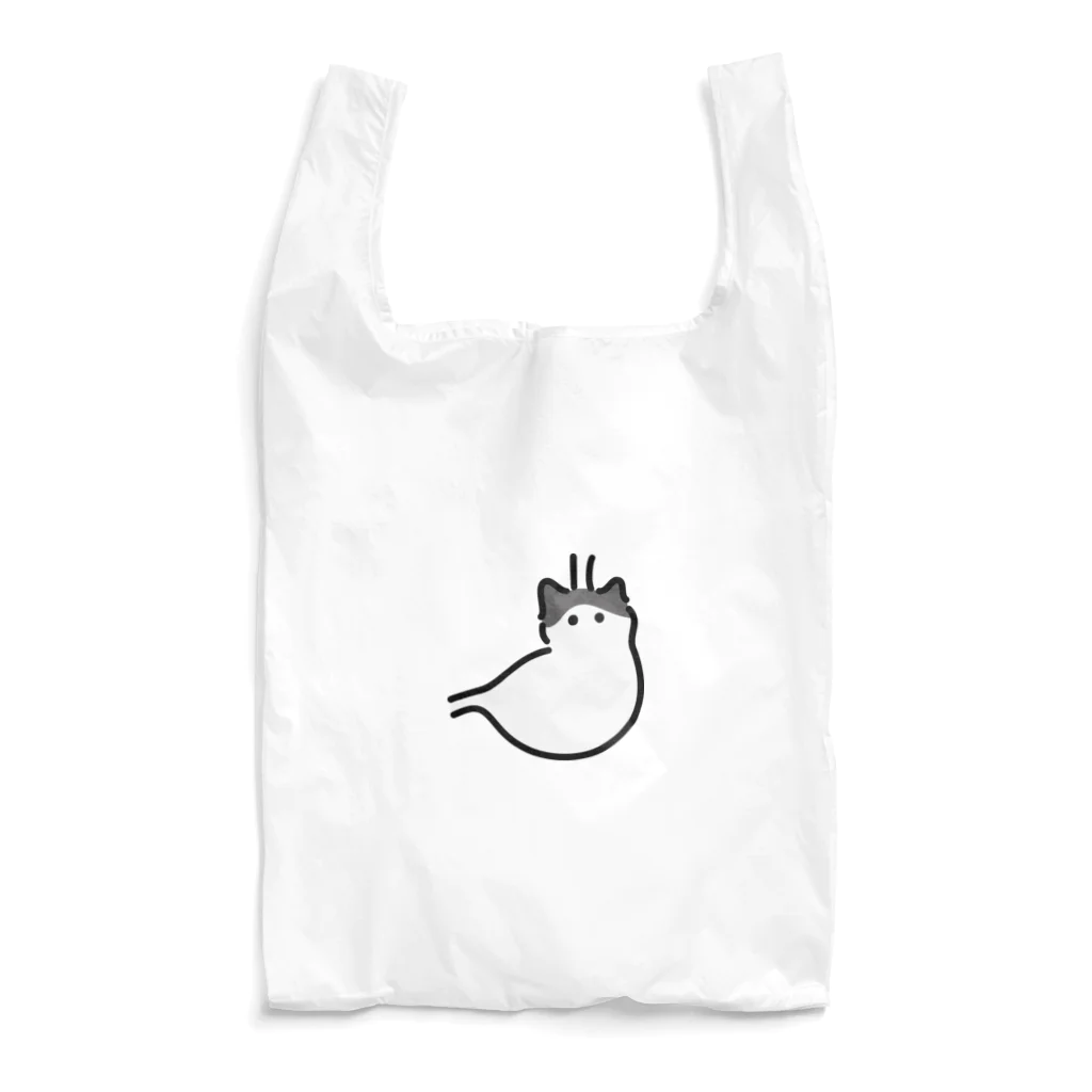 ねこやにわとりやの胃ハチワレ猫 Reusable Bag