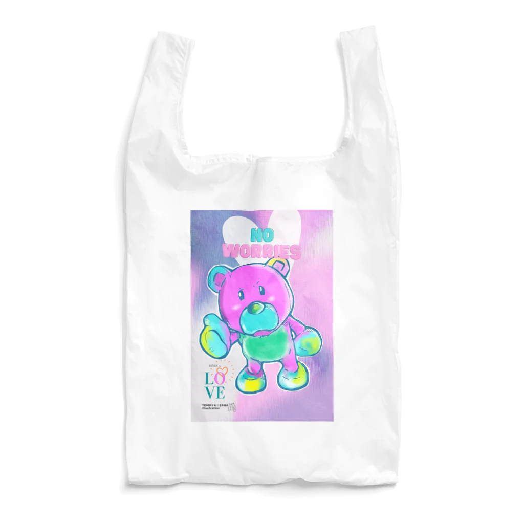 TOMMY★☆ZAWA　ILLUSTRATIONのだいじょうぶ。くま。カラー。 Reusable Bag