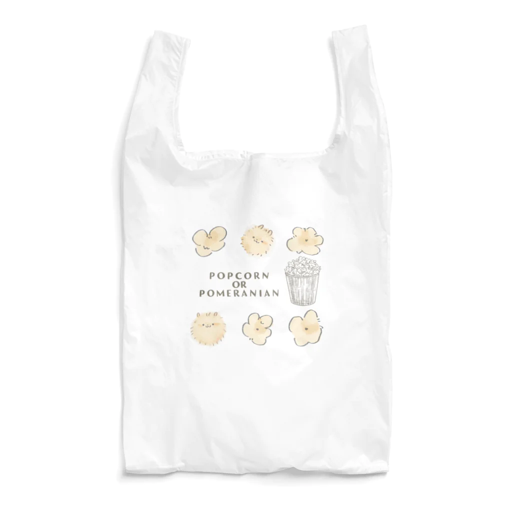 こっくり商店のポメラニアンかポップコーンか Reusable Bag