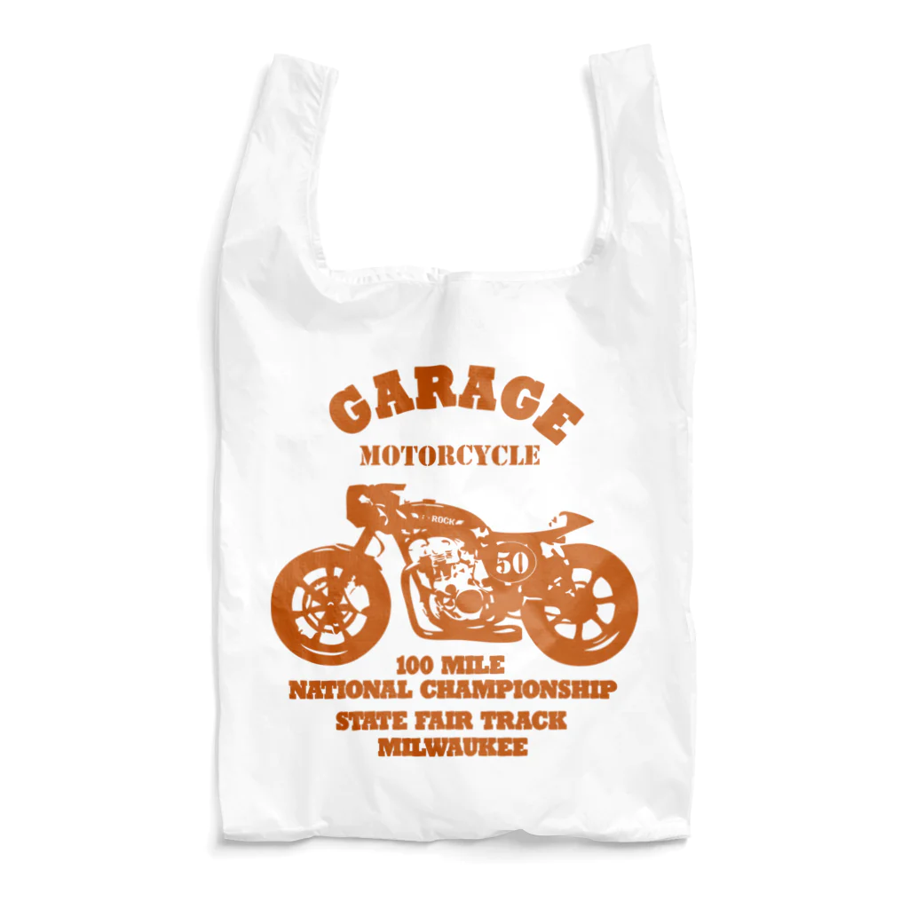 キッズモード某の武骨なバイクデザイン orange Reusable Bag