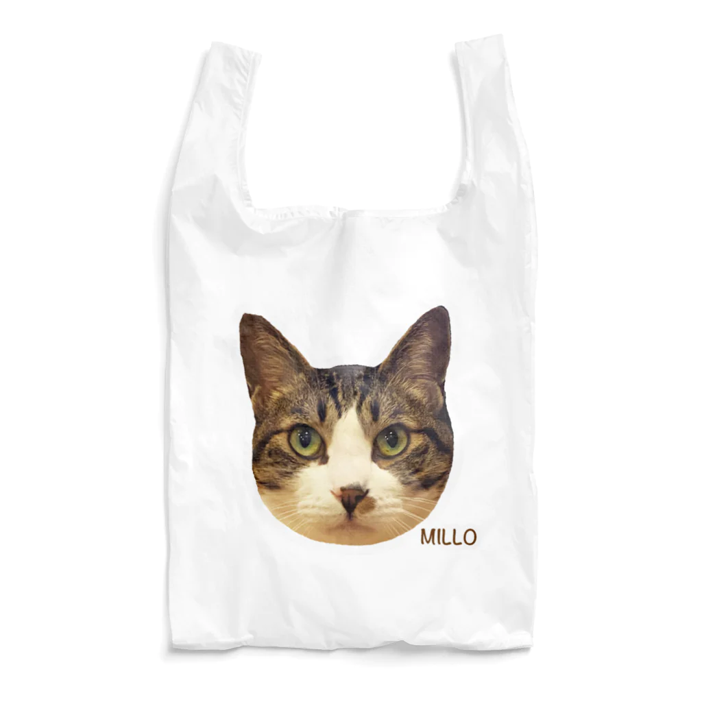 猫カフェ ぶぅたんグッズショップの絵文字ミロくん Reusable Bag